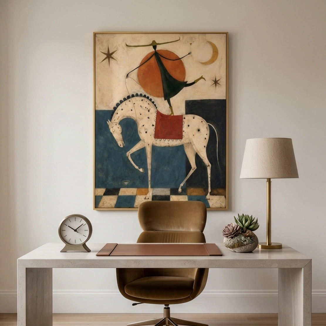 Surreal Horse & Acrobat Wall Art #MT023