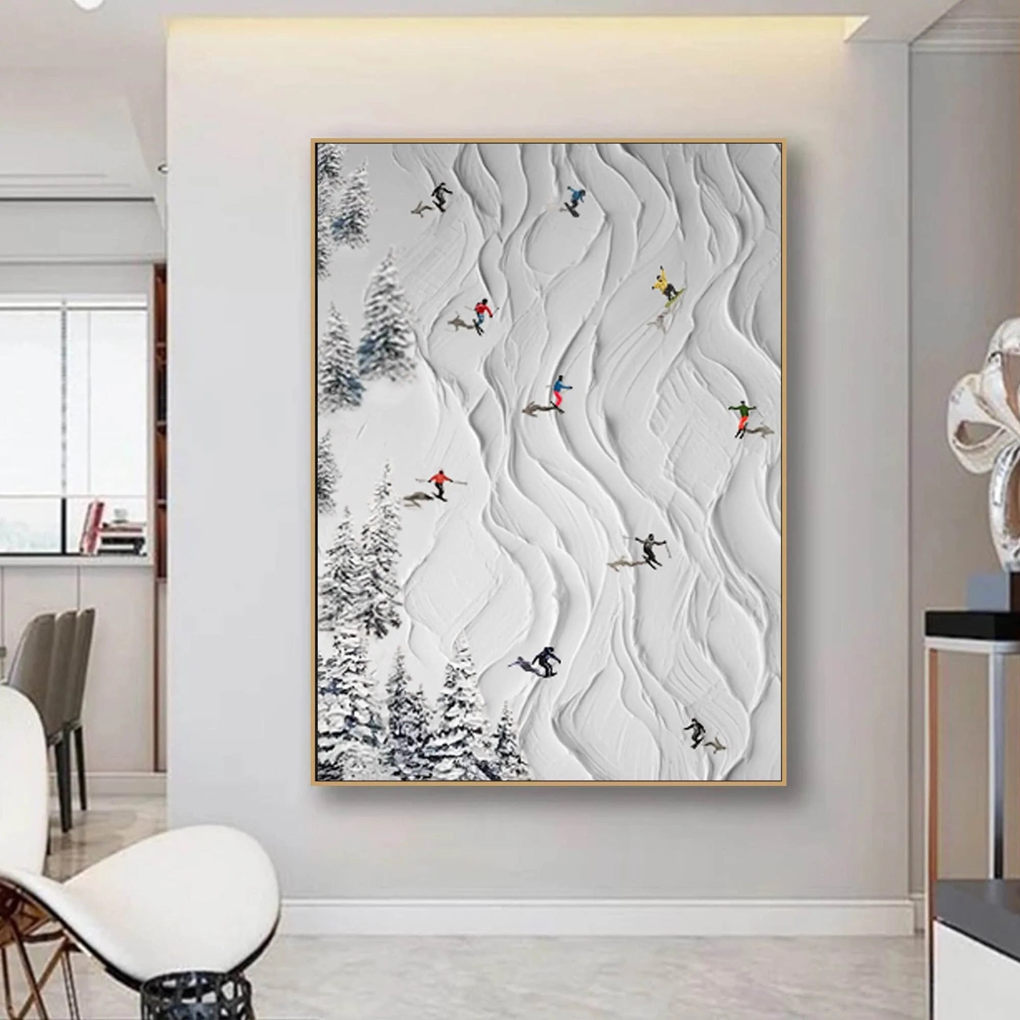 Abstract Winter Sports Wall Art #TA102