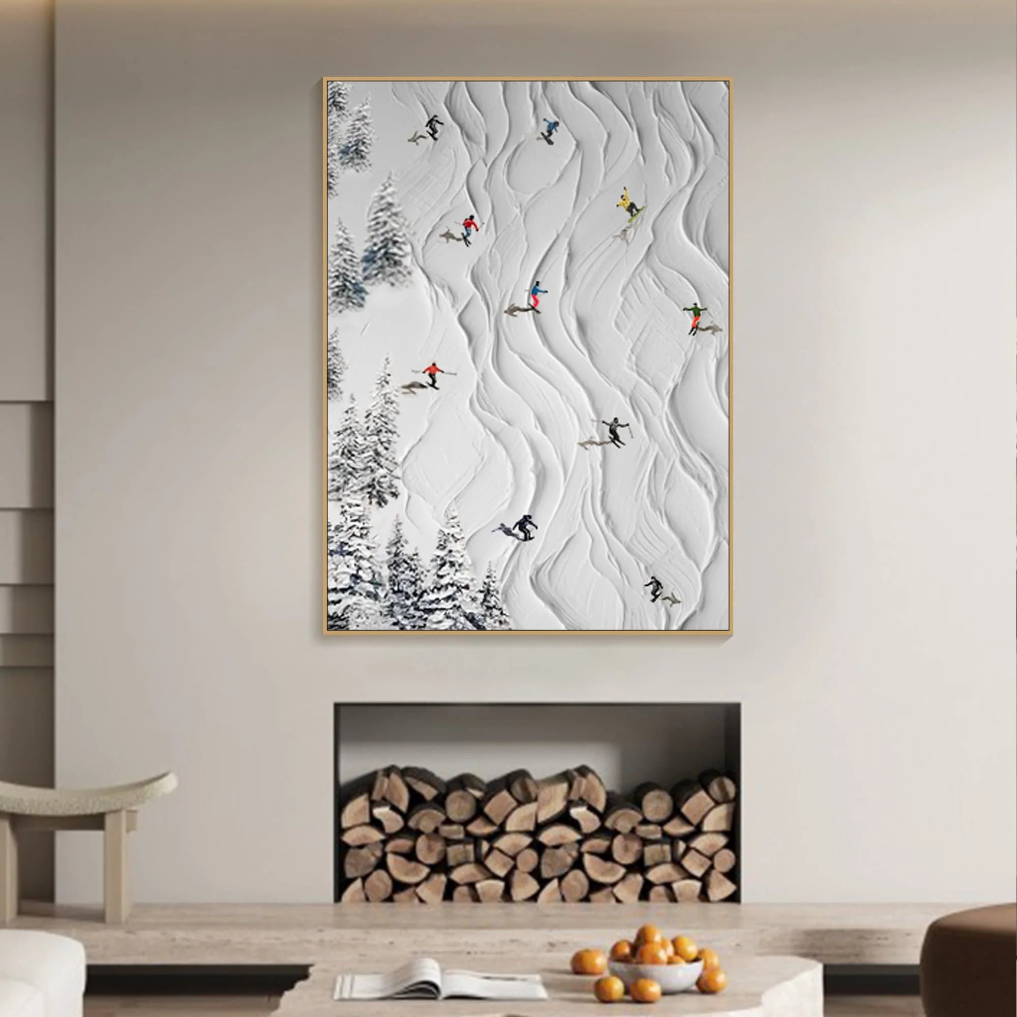 Abstract Winter Sports Wall Art #TA102