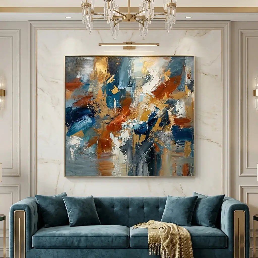 Abstract Expressionist Wall Art TA745 - Tactile Atelier
