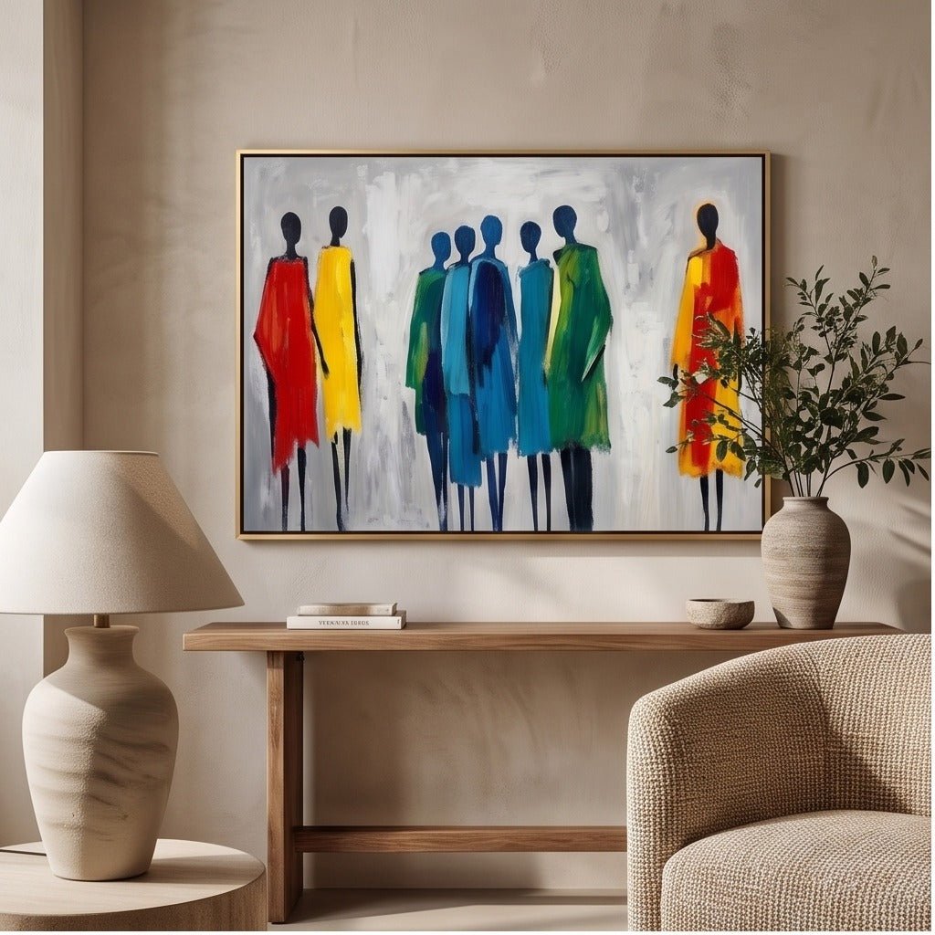 Abstract Figurative Wall Art TO227 - Tactile Atelier
