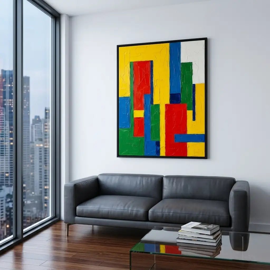 Color Block Abstract Wall Art TC190 - Tactile Atelier