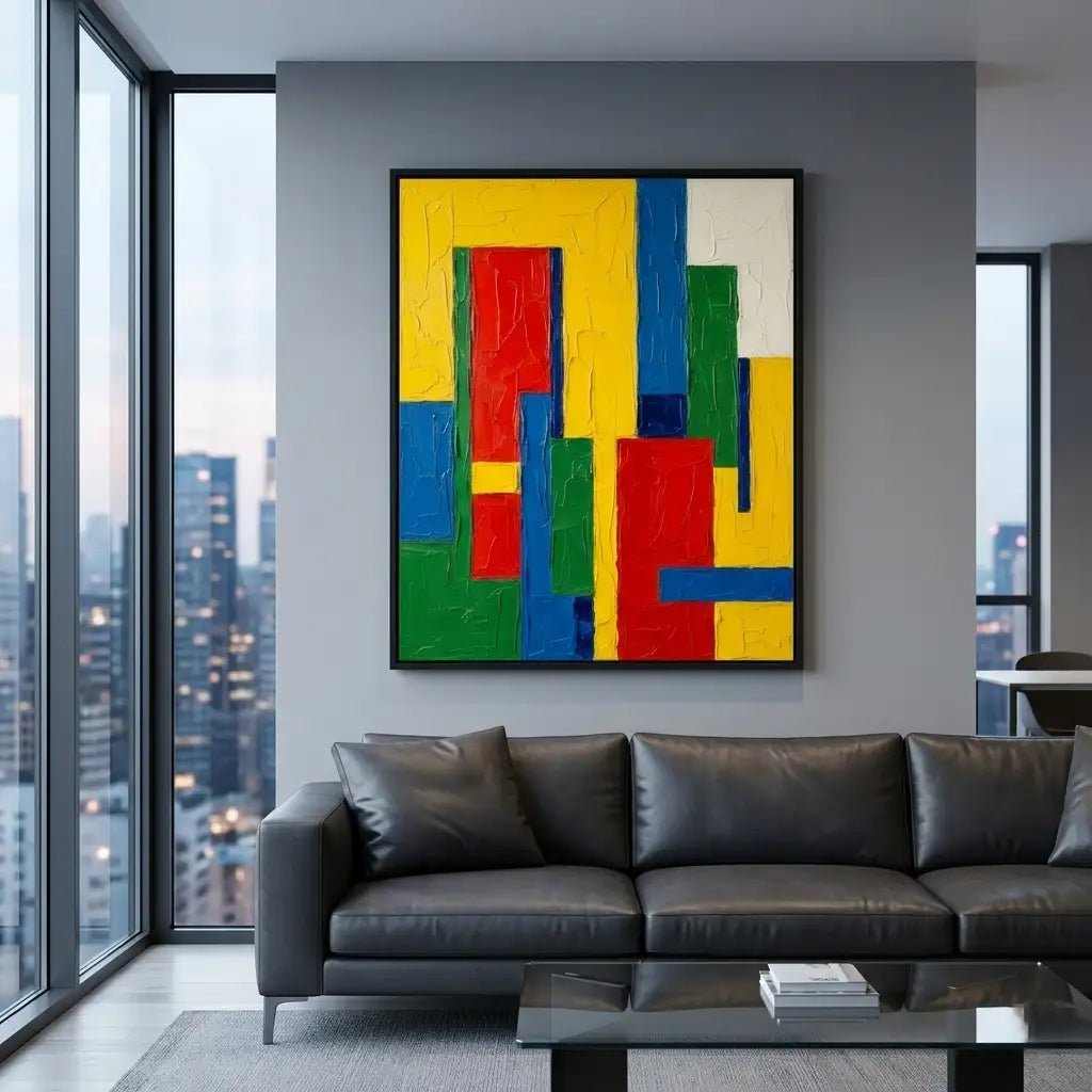 Color Block Abstract Wall Art TC190 - Tactile Atelier