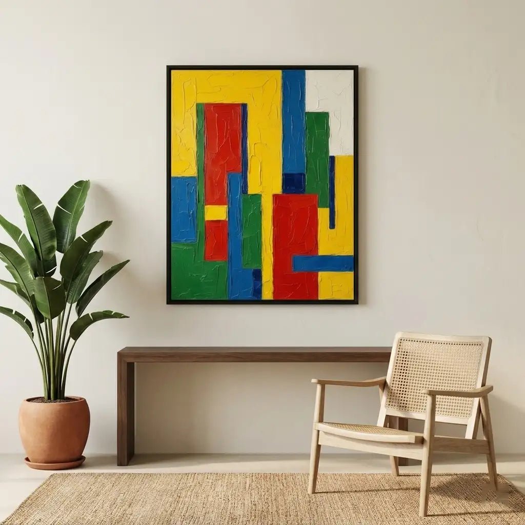 Color Block Abstract Wall Art TC190 - Tactile Atelier