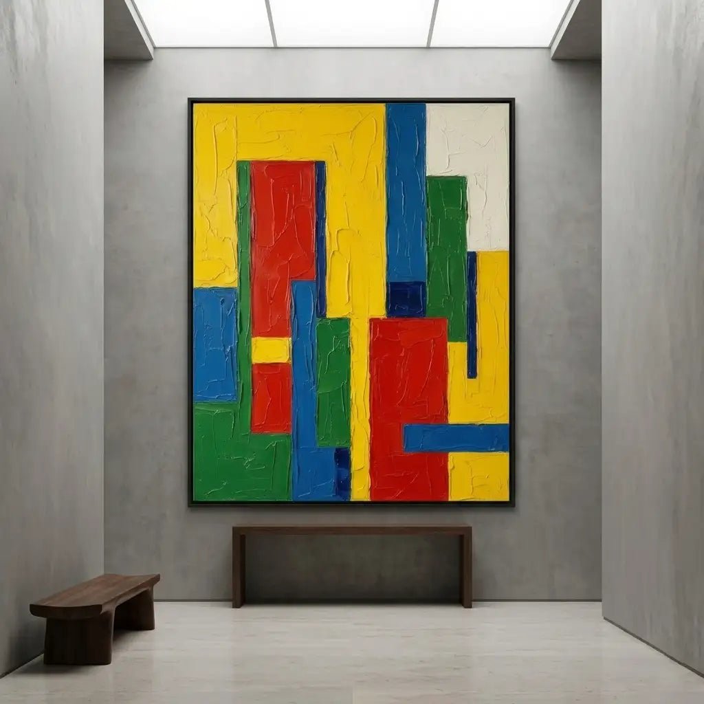 Color Block Abstract Wall Art TC190 - Tactile Atelier