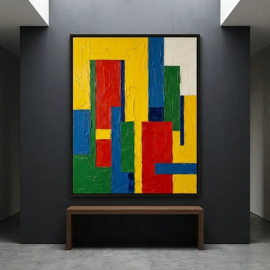 Color Block Abstract Wall Art TC190 - Tactile Atelier