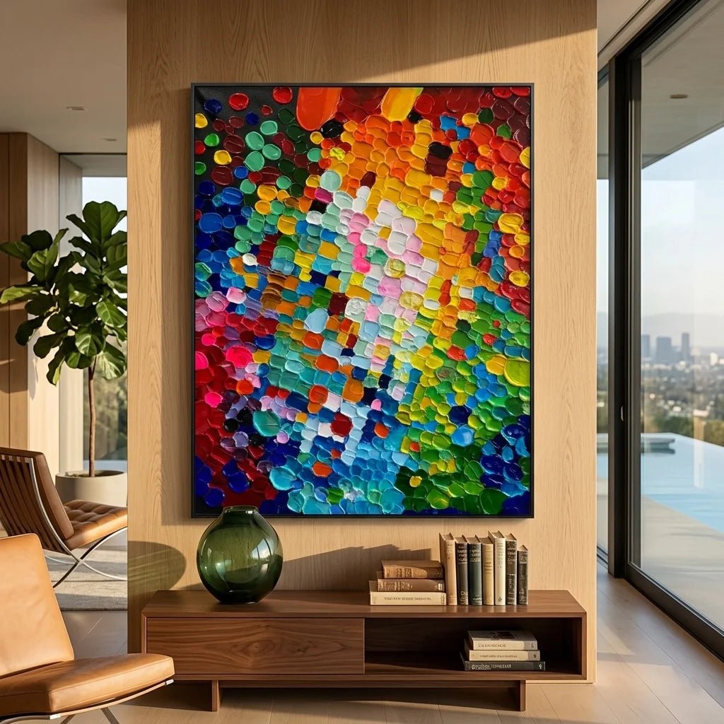 Color Pulse – Textured Abstract Wall Art - Tactile Atelier