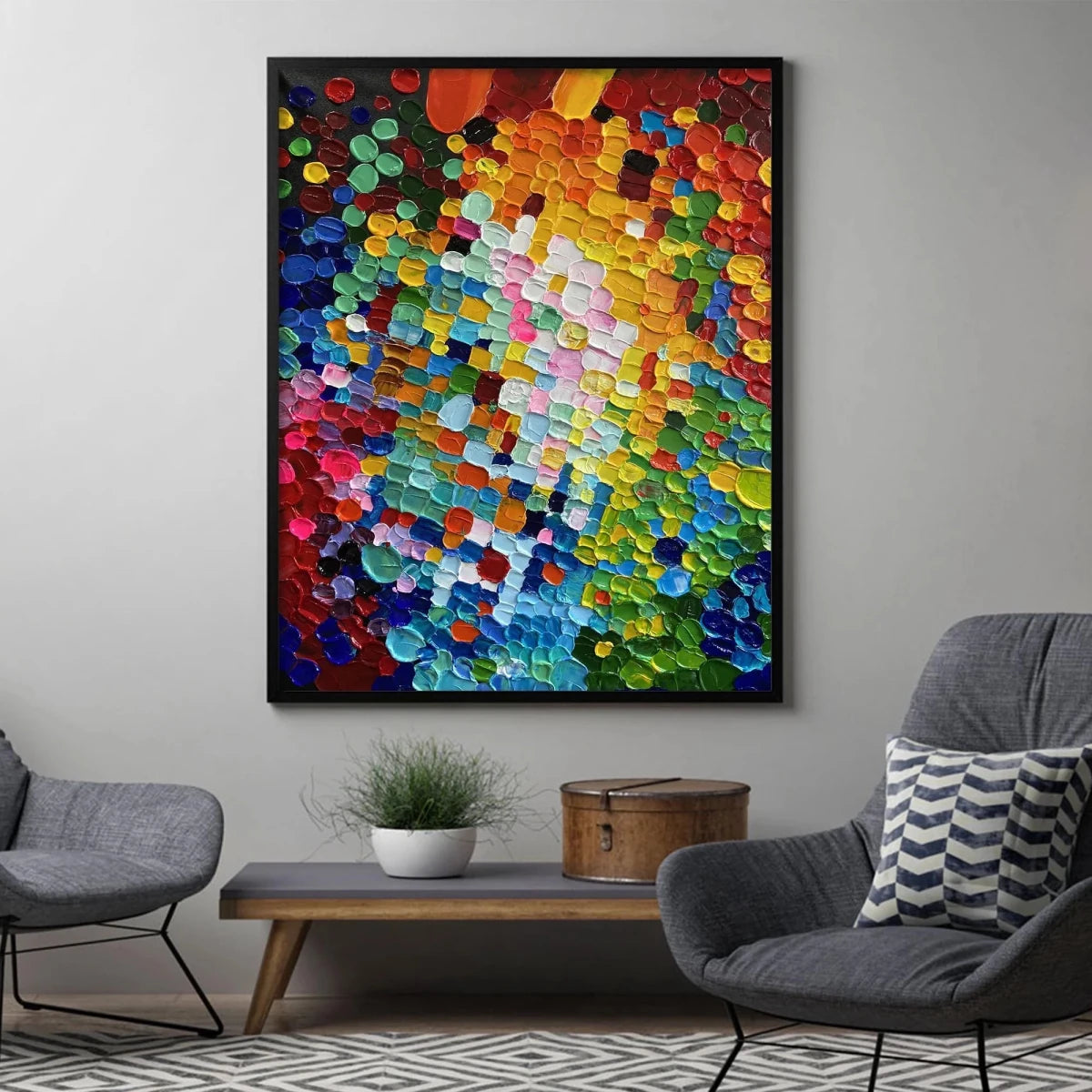 Color Pulse – Textured Abstract Wall Art - Tactile Atelier