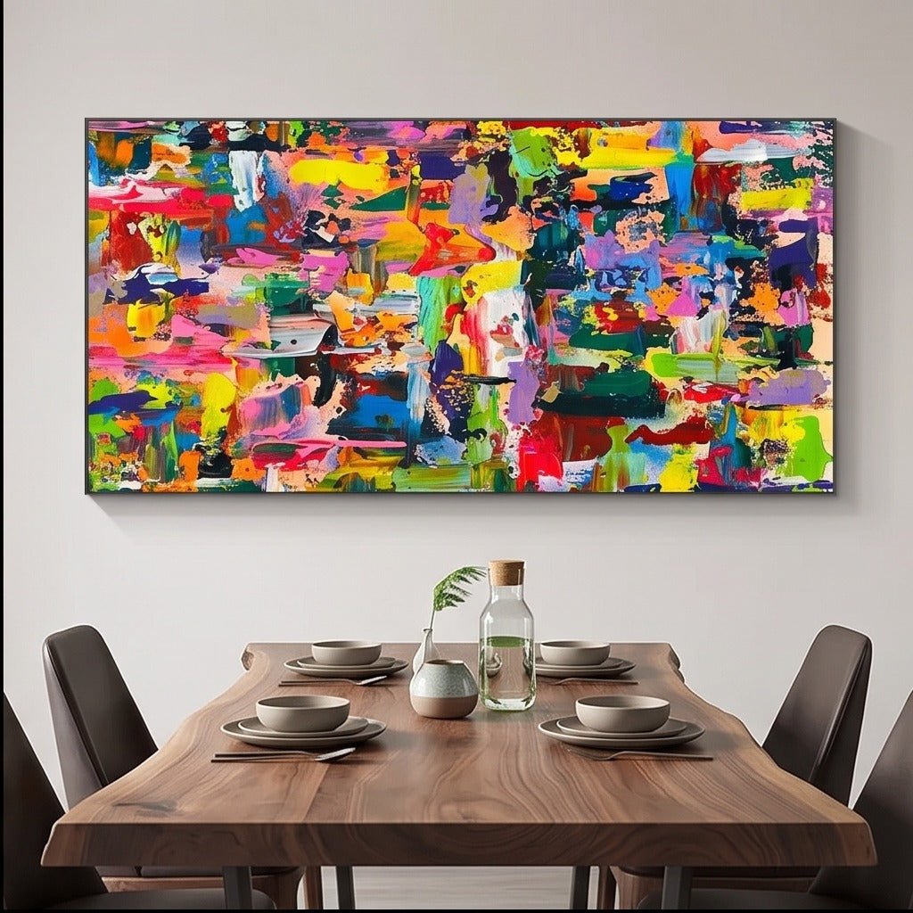 Colorful Abstract Wall Art #TO322 - Tactile Atelier