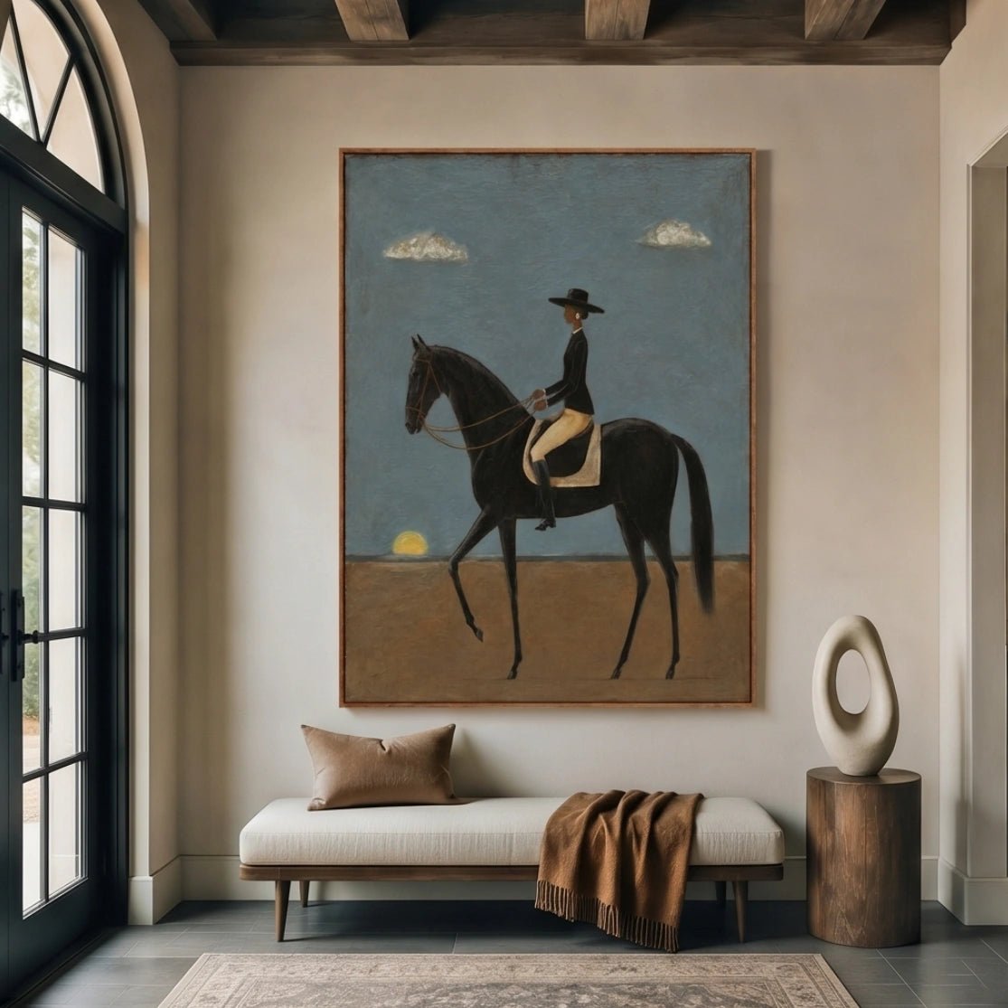 Contemporary Equestrian Wall Art MT029 - Tactile Atelier