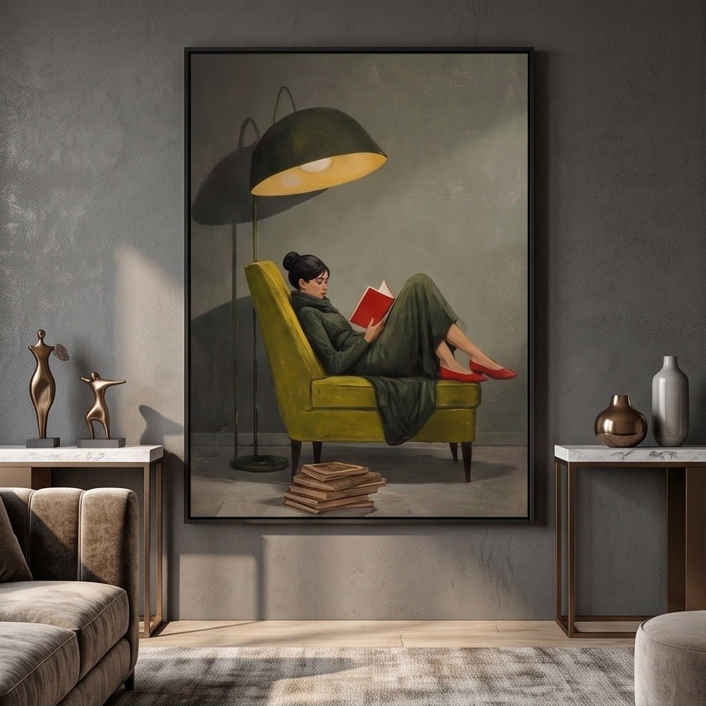 Cozy Woman Figurative Wall Art TO775 - Tactile Atelier