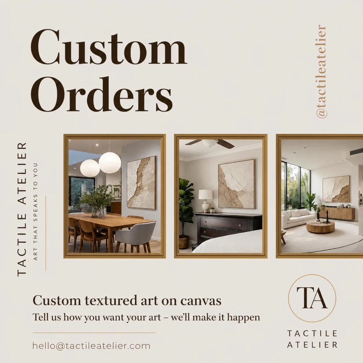 Custom Orders - Tactile Atelier