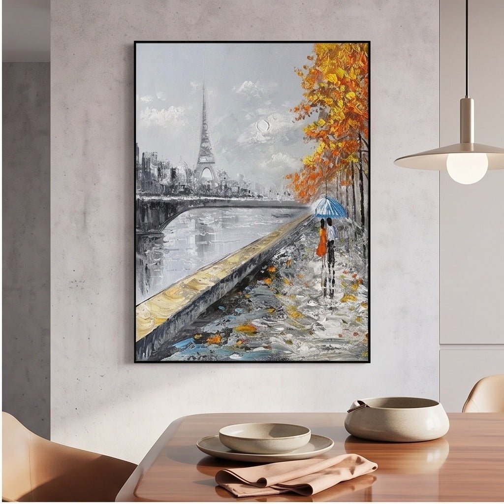 Eiffel Tower Cityscape Wall Art #TO803 - Tactile Atelier