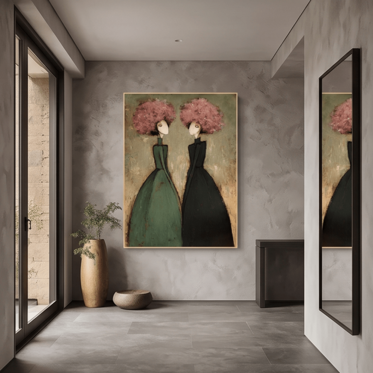 Figurative Floral Wall Art MT245 - Tactile Atelier