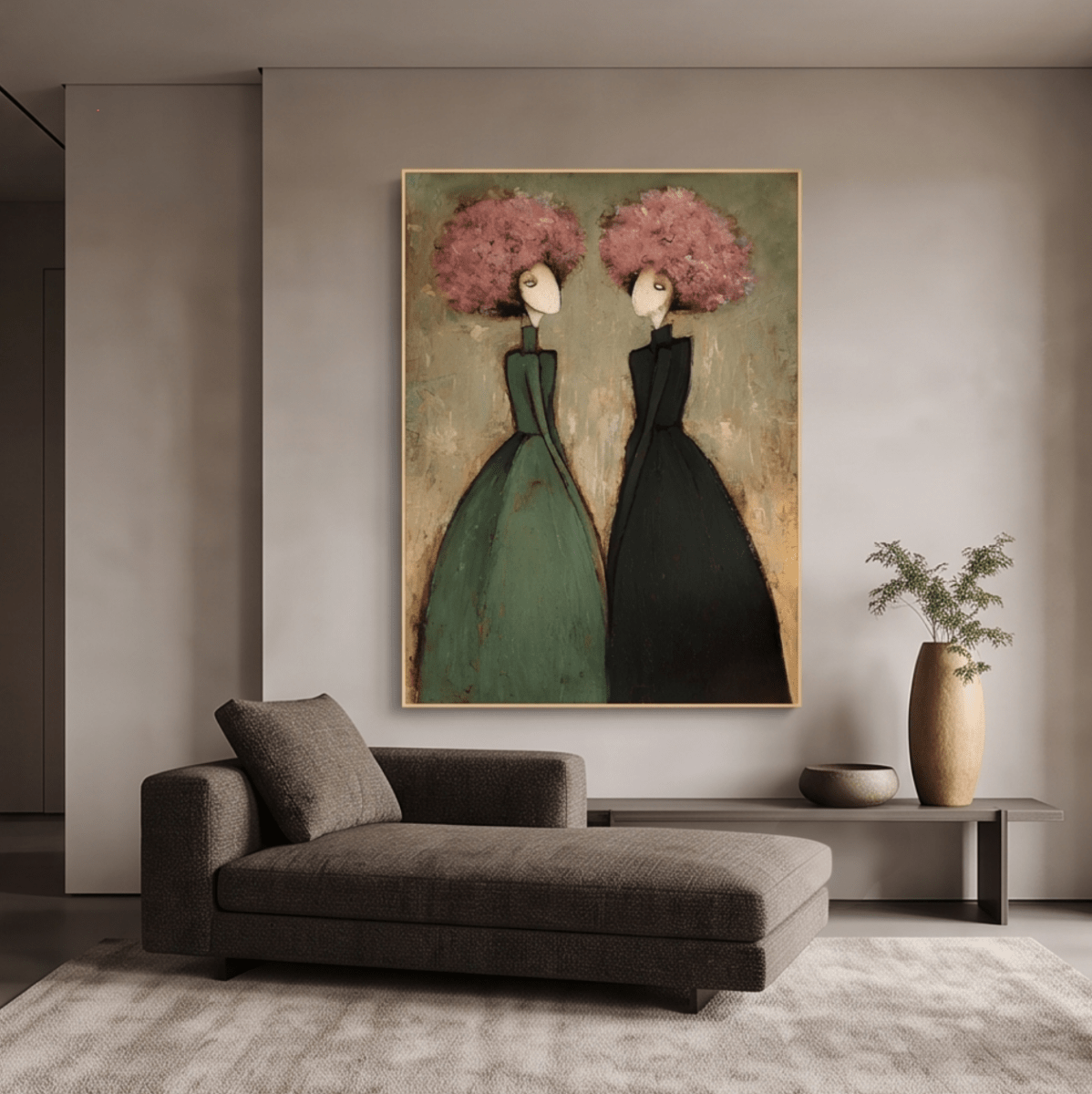 Figurative Floral Wall Art MT245 - Tactile Atelier