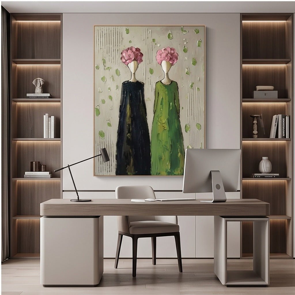 Floral Figurative Wall Art #TO065 - Tactile Atelier