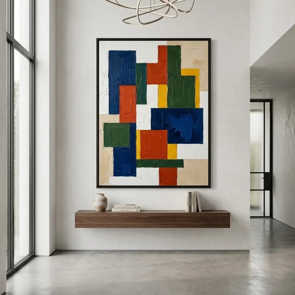 Geometric Abstract Wall Art MT015 - Tactile Atelier