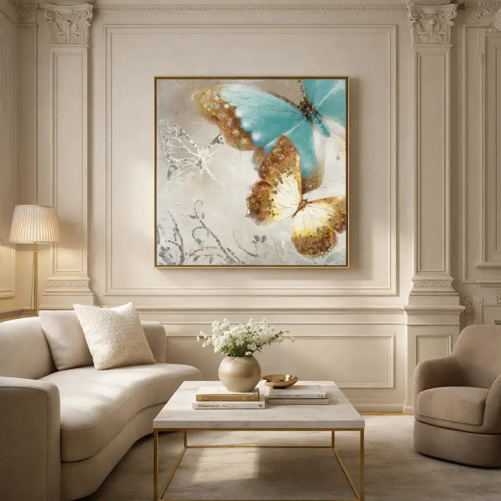 Hand-Painted Butterfly Wall Art TA045 - Tactile Atelier