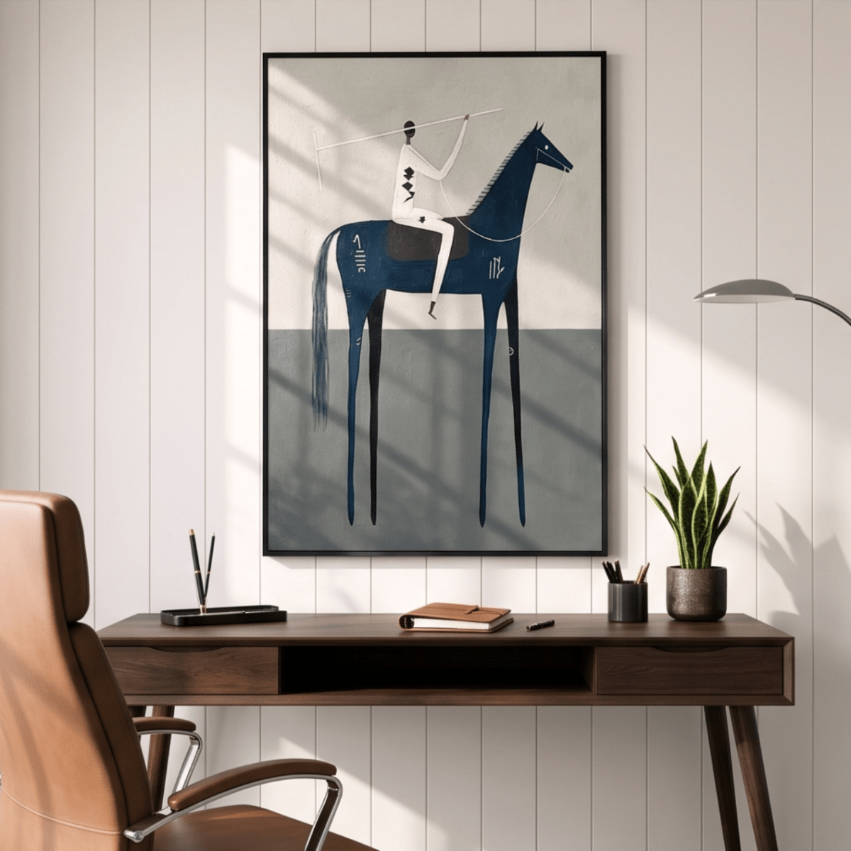 Minimalist Horse Wall Art MT224 - Tactile Atelier