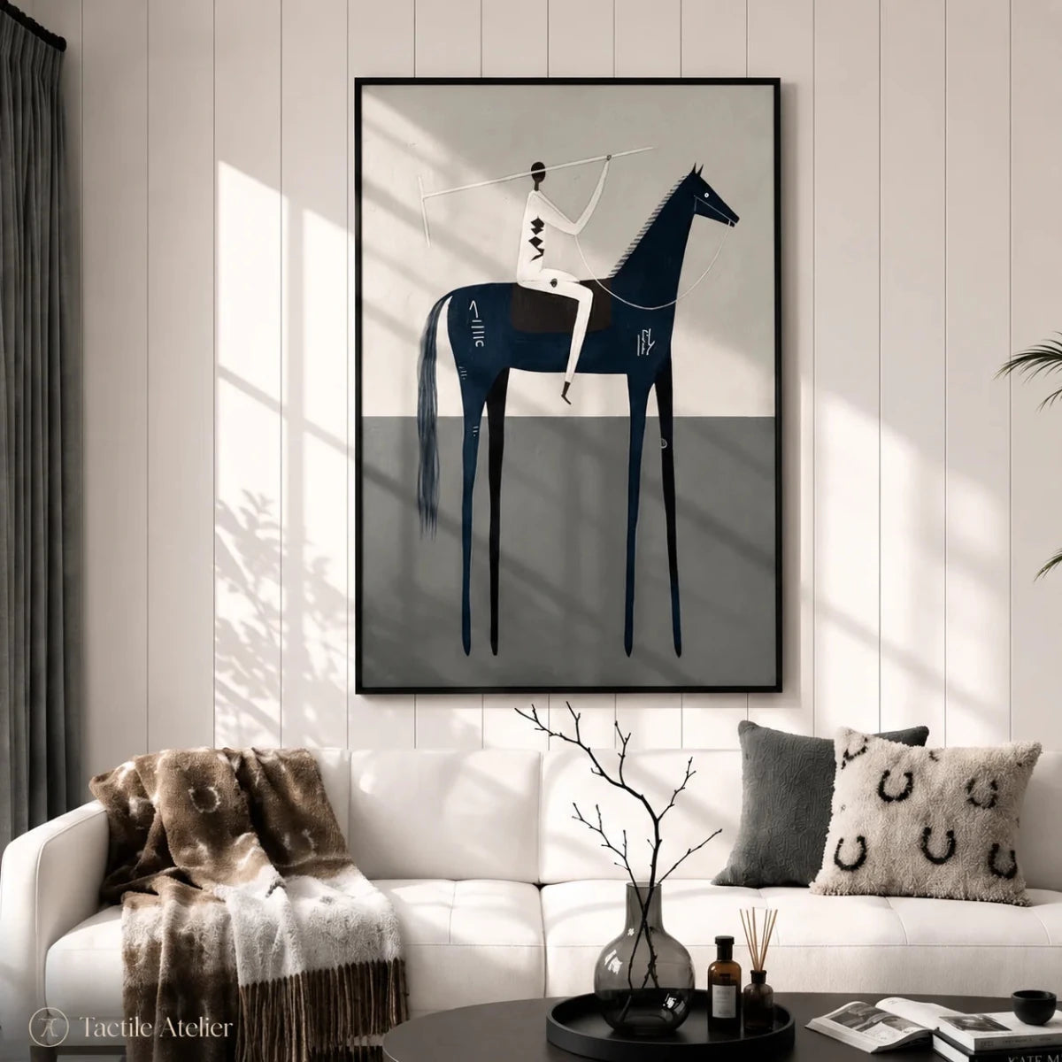 Minimalist Horse Wall Art MT224 - Tactile Atelier