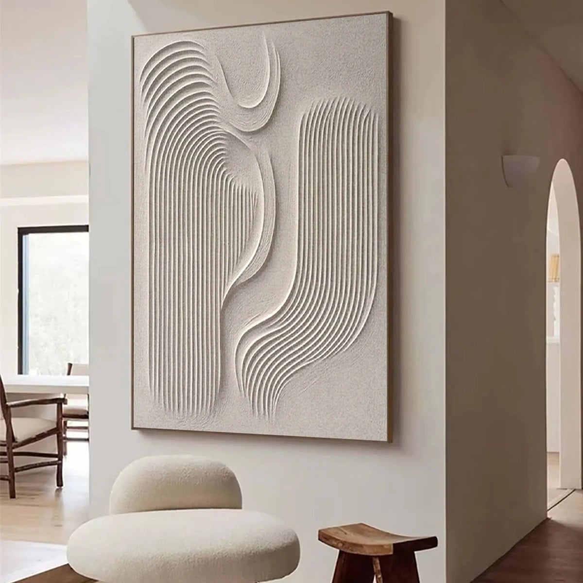 Minimalist Textured Abstract Painting MT045 - Tactile Atelier