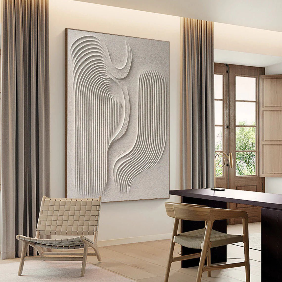 Minimalist Textured Abstract Painting MT045 - Tactile Atelier