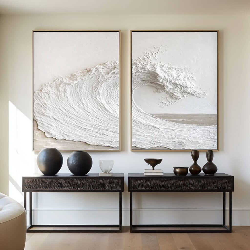 Minimalist Textured Wall Art MT018 - Tactile Atelier