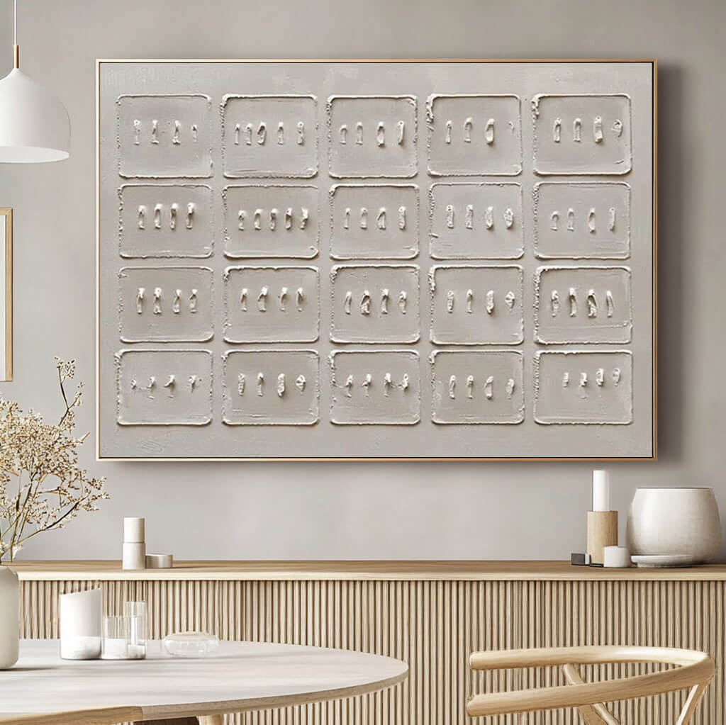 Minimalist Textured Wall Art MT740 - Tactile Atelier
