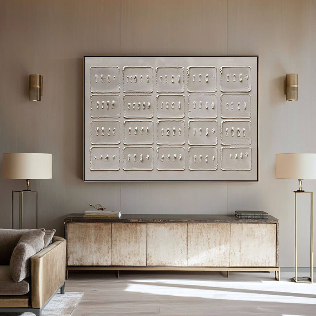 Minimalist Textured Wall Art MT740 - Tactile Atelier