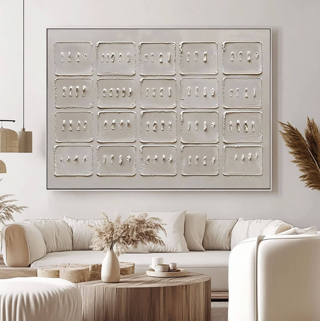 Minimalist Textured Wall Art MT740 - Tactile Atelier