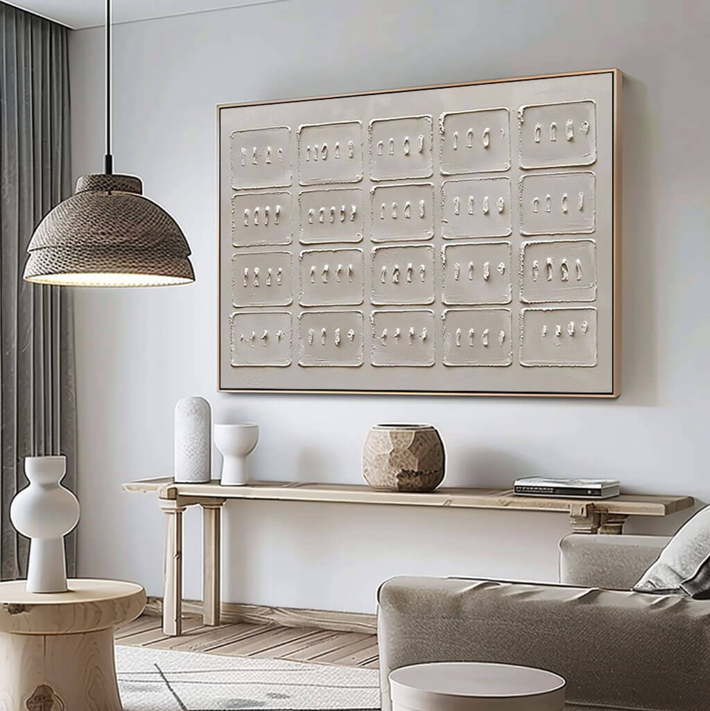 Minimalist Textured Wall Art MT740 - Tactile Atelier