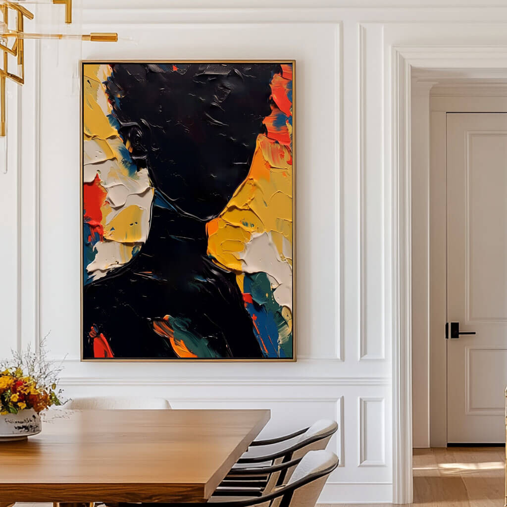 Modern Abstract Portrait Wall Art MT853 - Tactile Atelier
