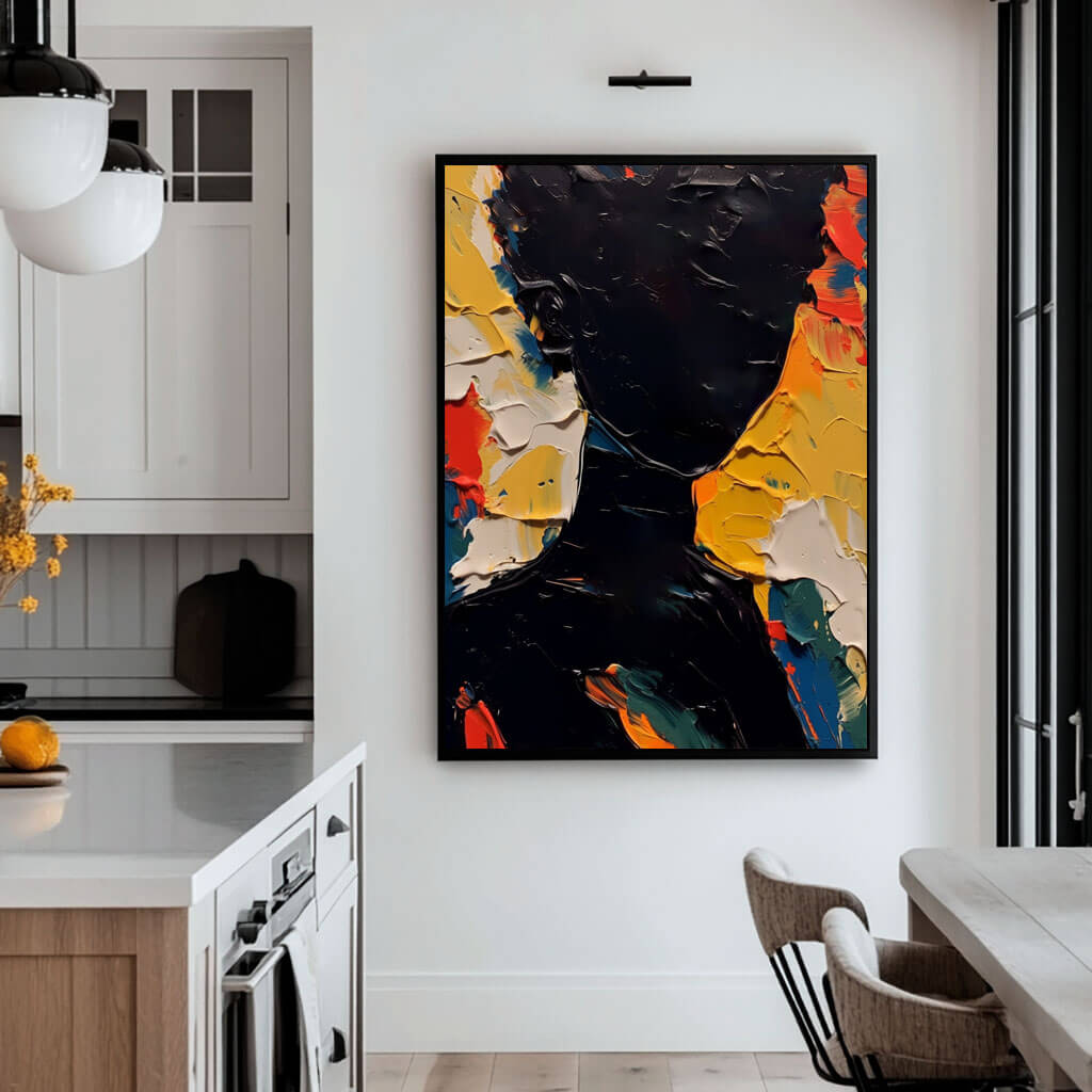 Modern Abstract Portrait Wall Art MT853 - Tactile Atelier