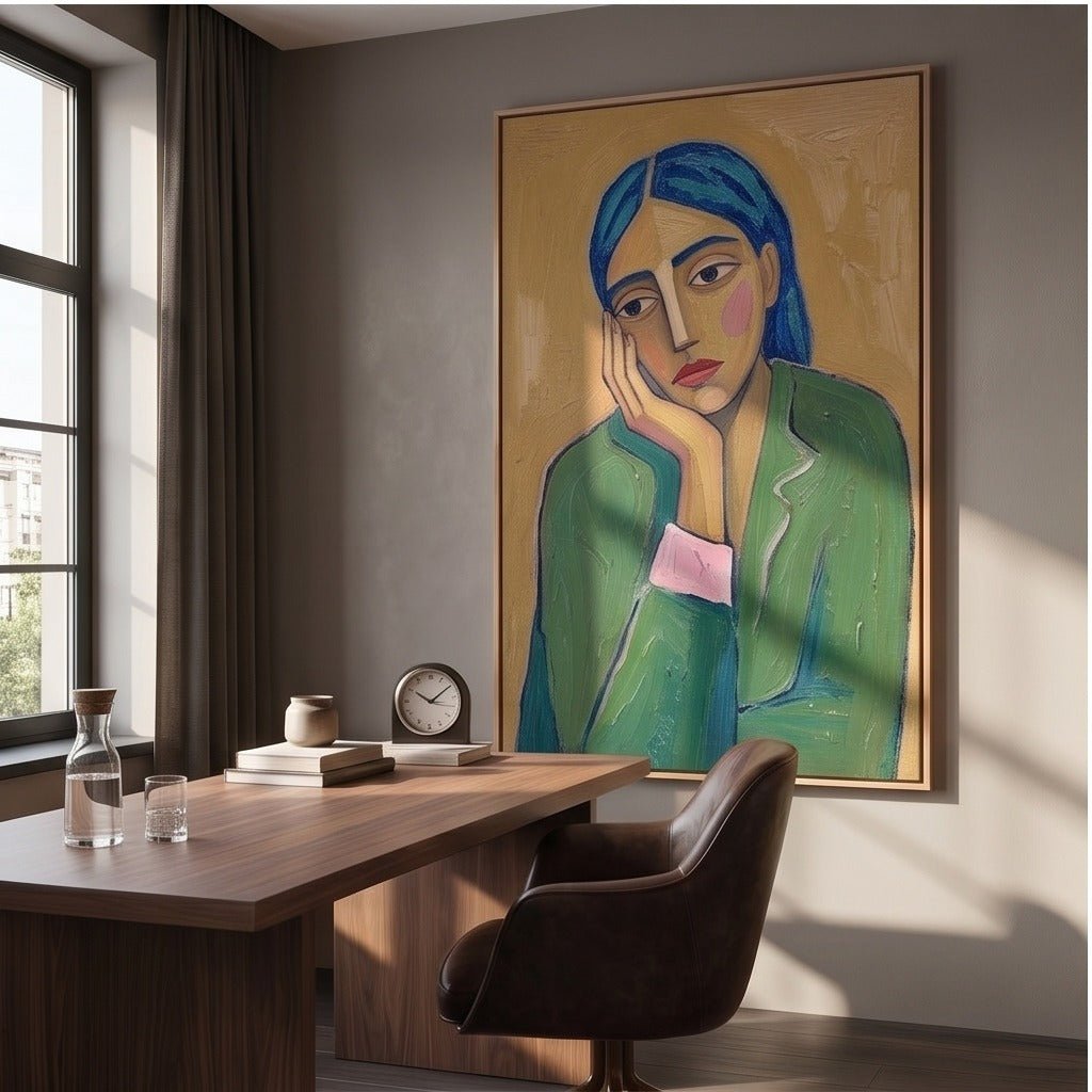 Modern Figurative Woman Wall Art #TO080 - Tactile Atelier