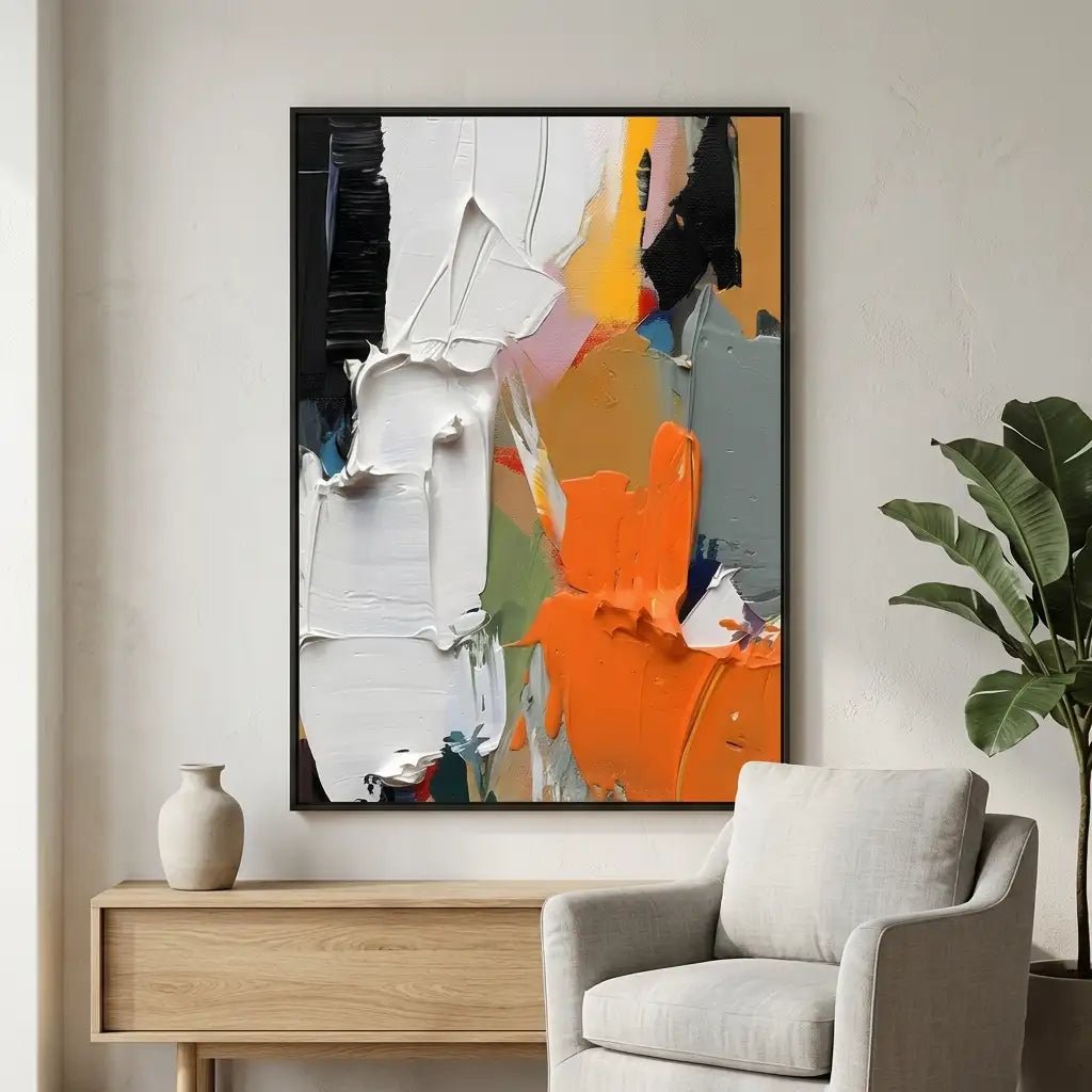 Modern Impasto Abstract Wall Art MT058 - Tactile Atelier