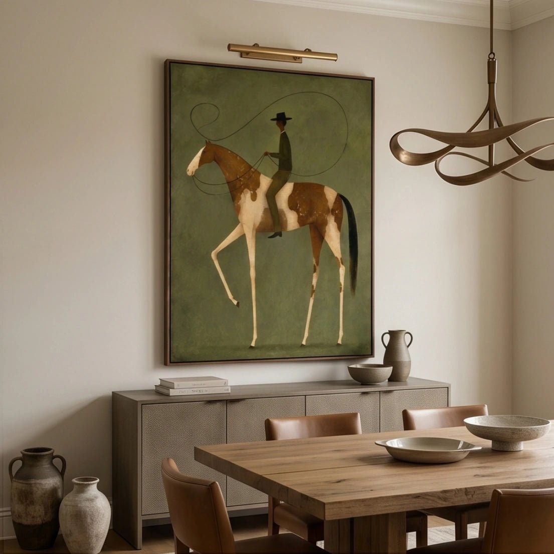 Modern Surreal Equestrian Wall Art MT034 - Tactile Atelier