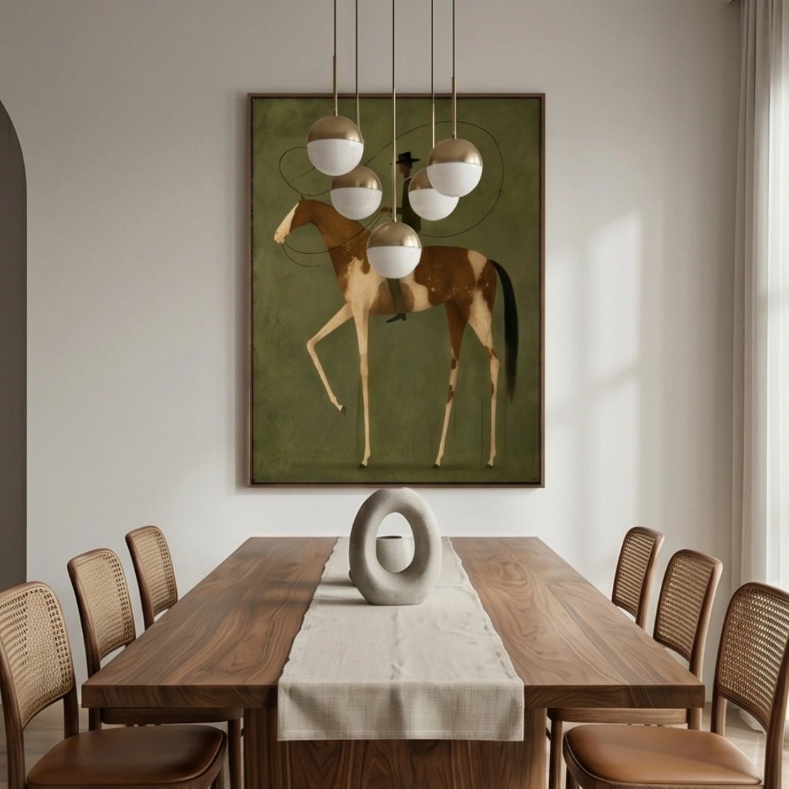 Modern Surreal Equestrian Wall Art MT034 - Tactile Atelier