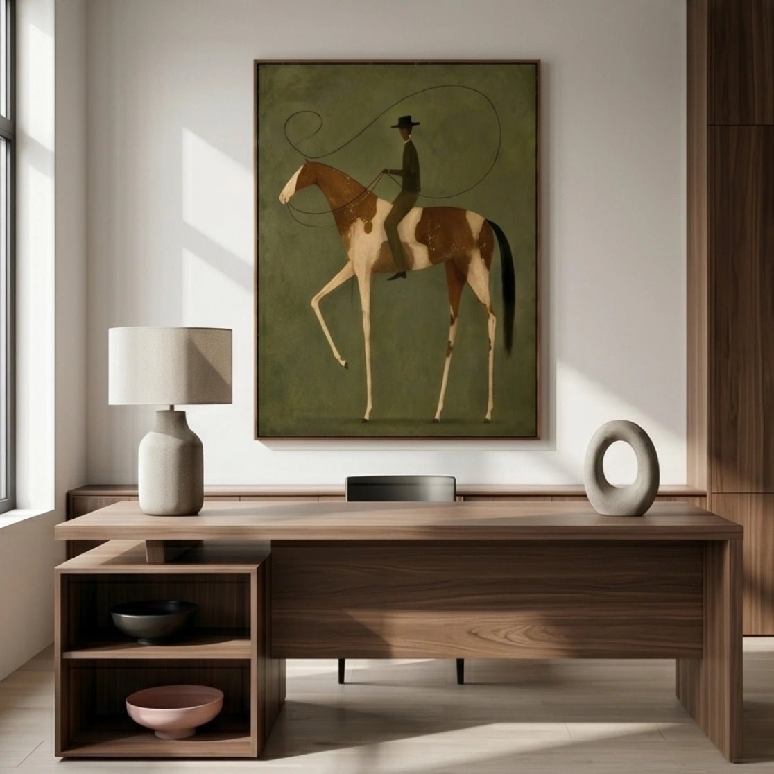 Modern Surreal Equestrian Wall Art MT034 - Tactile Atelier