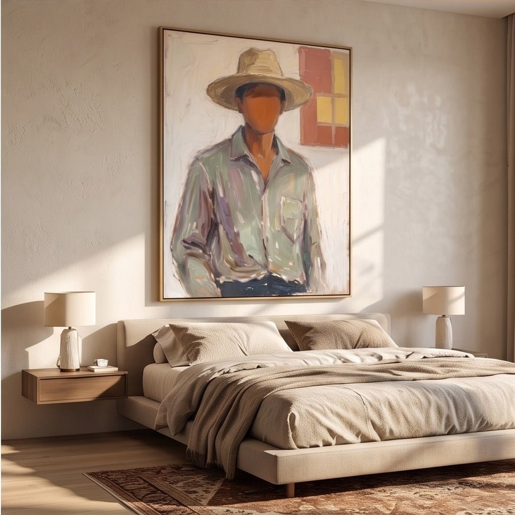 Modern Western Portrait Wall Art TO114 - Tactile Atelier