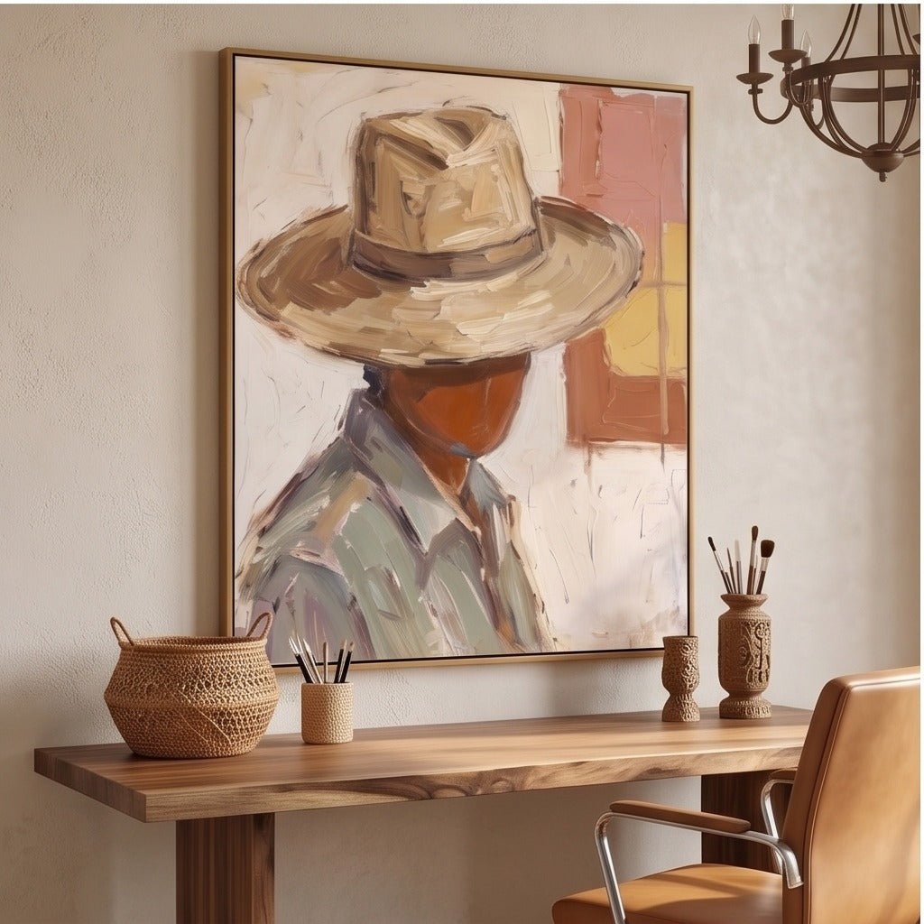 Modern Western Portrait Wall Art TO360 - Tactile Atelier