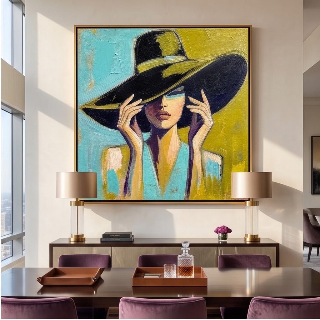 Modern Woman Portrait Wall Art TO954 - Tactile Atelier