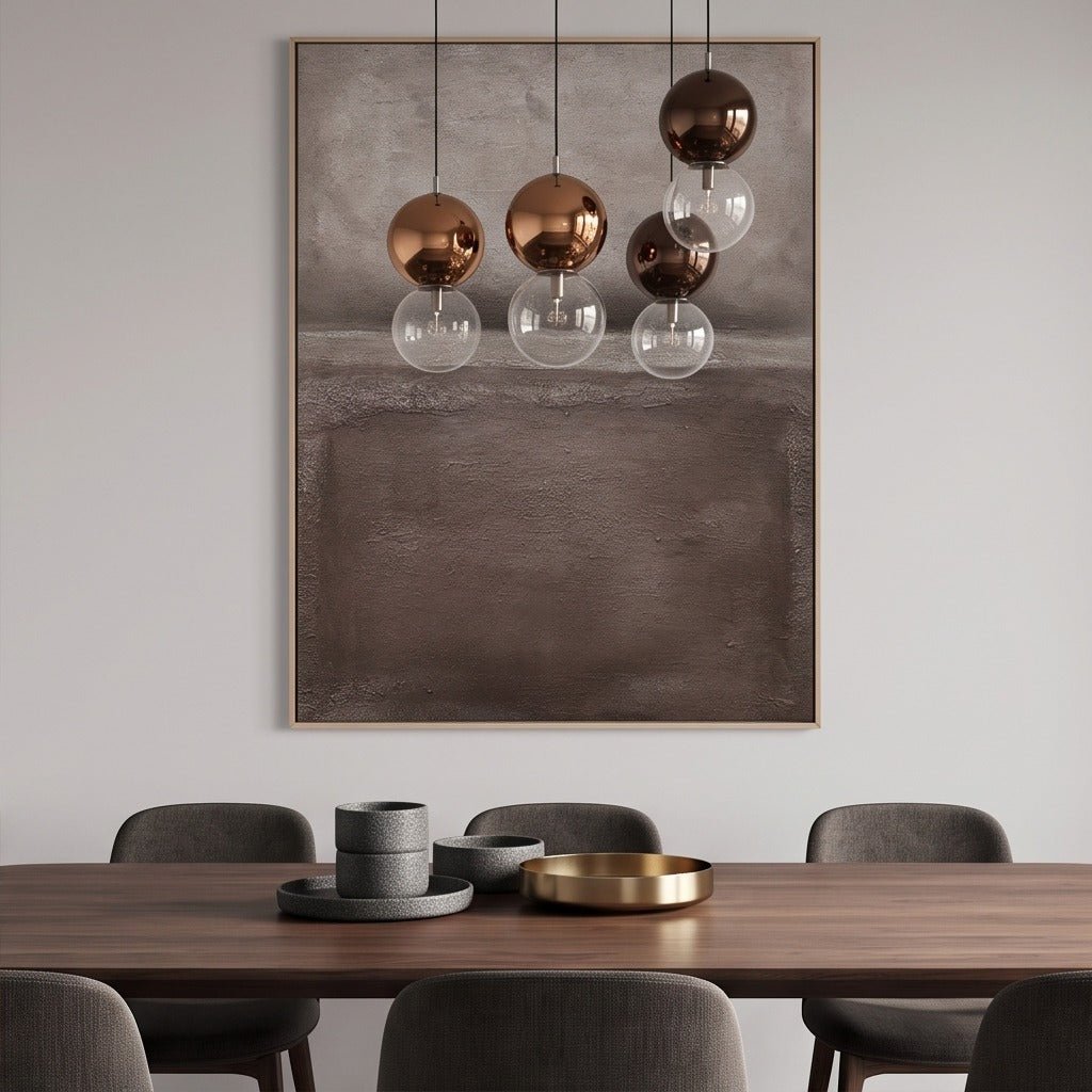 Neutral Abstract Landscape Wall Art TO143 - Tactile Atelier