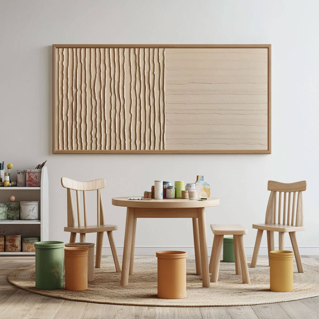 Neutral Abstract Wall Art MT254 - Tactile Atelier