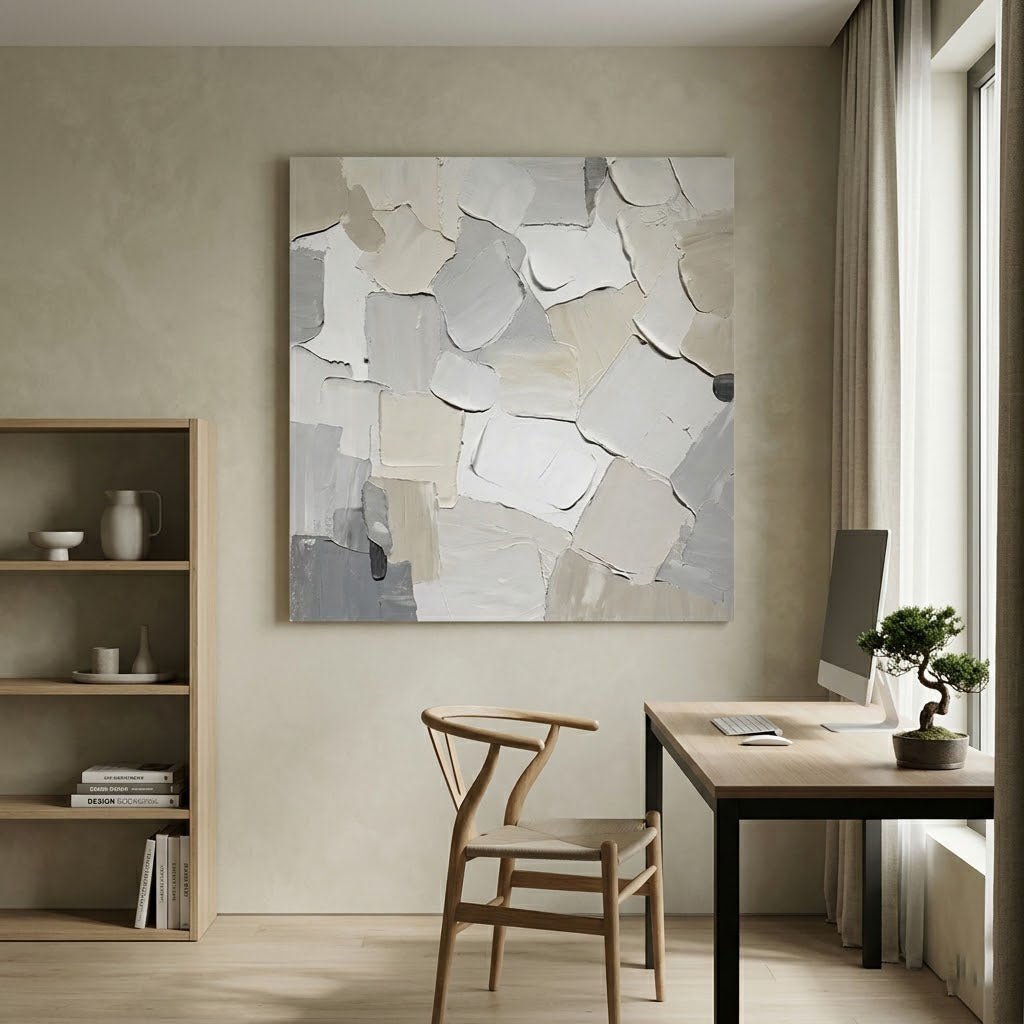 Neutral Abstract Wall Art MT324 - Tactile Atelier