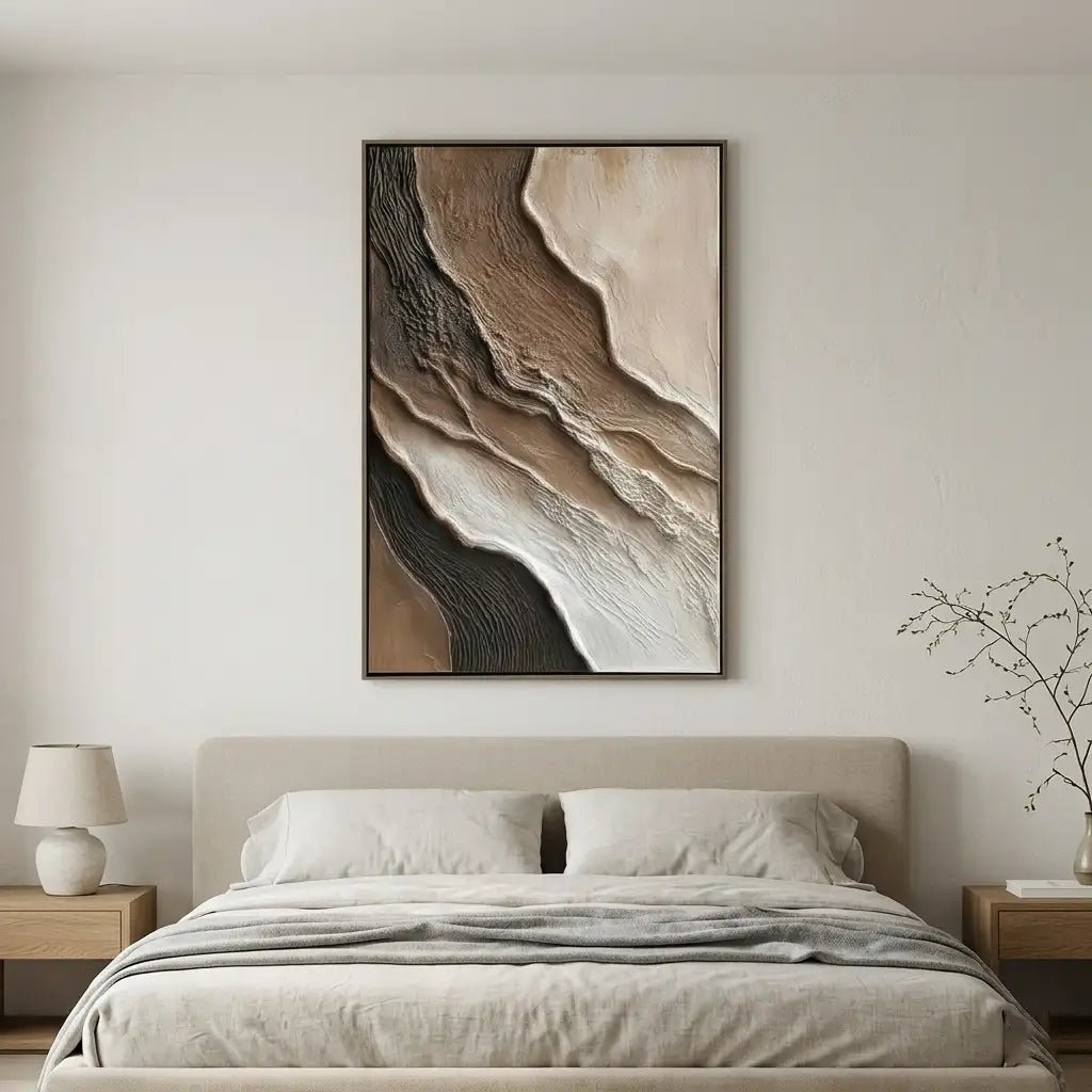 Neutral Abstract Wall Art MT355 - Tactile Atelier