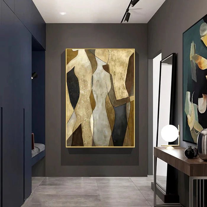 Neutral Figurative Abstract Wall Art MT037 - Tactile Atelier
