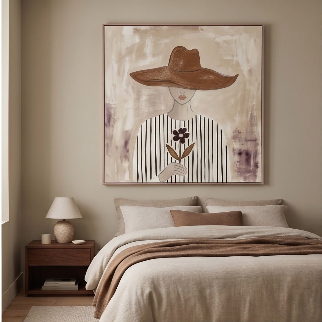 Neutral Figurative Woman Wall Art #TO093 - Tactile Atelier