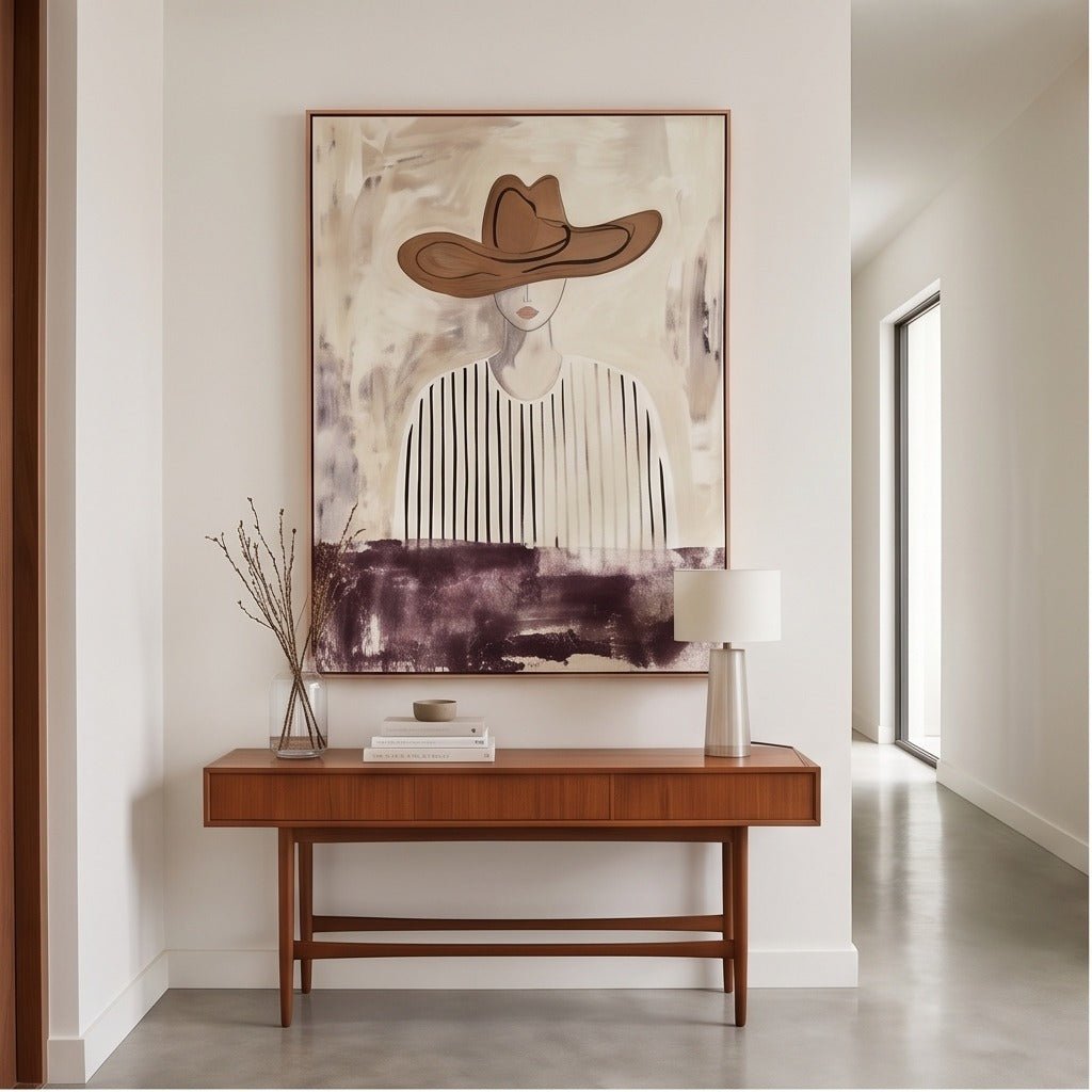 Neutral Figurative Woman Wall Art #TO095 - Tactile Atelier