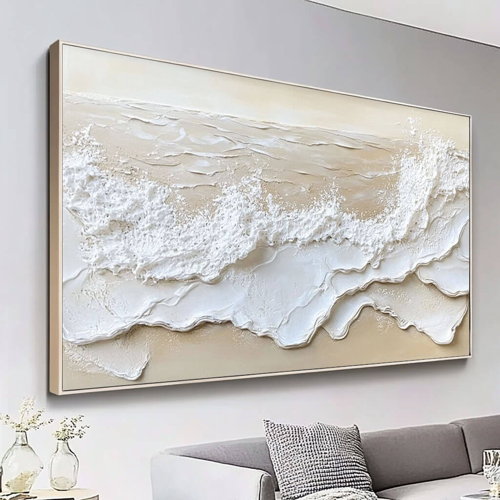 Neutral Seascape Wall Art MT226 - Tactile Atelier