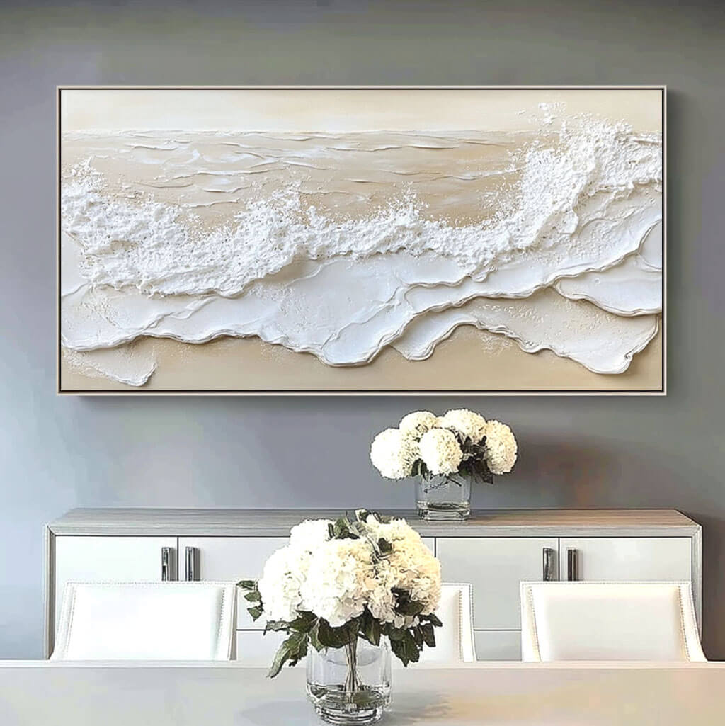 Neutral Seascape Wall Art MT226 - Tactile Atelier